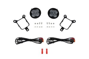 Subaru Forester Fog Lights - Diode Dynamics - SS3 LED Foxbeam - Selectable 6000K white and 3000K yellow - `22-`26